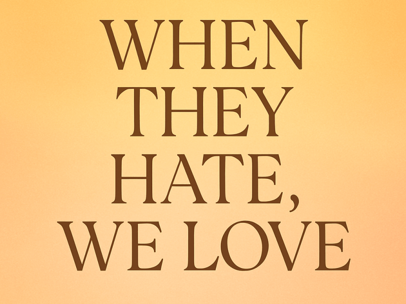 When They Hate, We&nbsp;Love